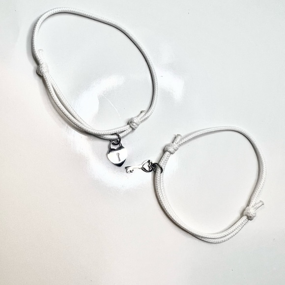Key and Heart Couple Bracelets - Picture 2 of 5